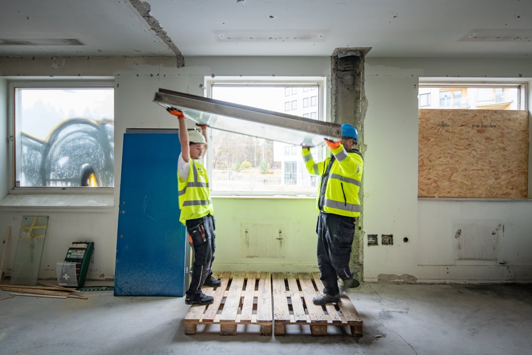 Fönsterbyte i Teknikhöjden